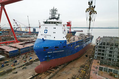 One 11,000DWT MPV launched by Sanfu